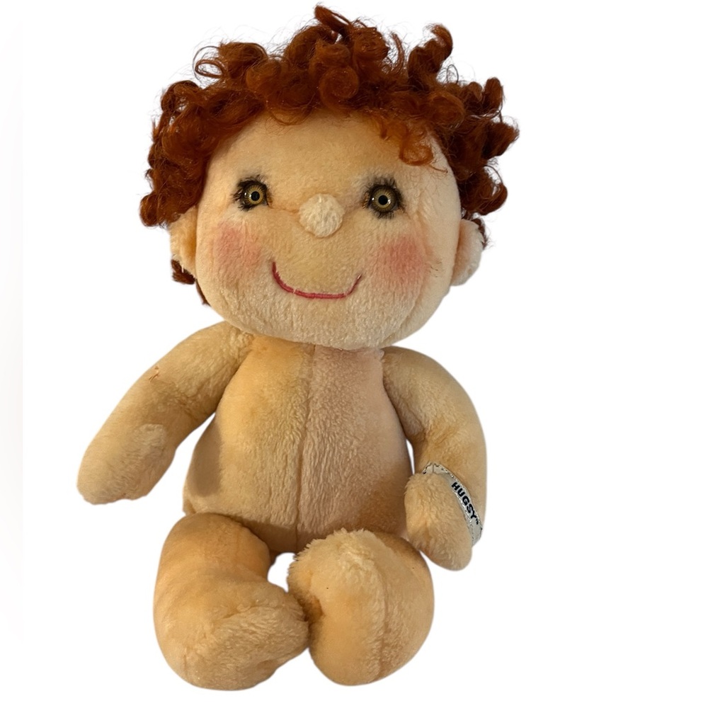 Hugga Bunch Hallmark Kenner Hugsy Plush Doll with Curly Hair Vintage 1980’s